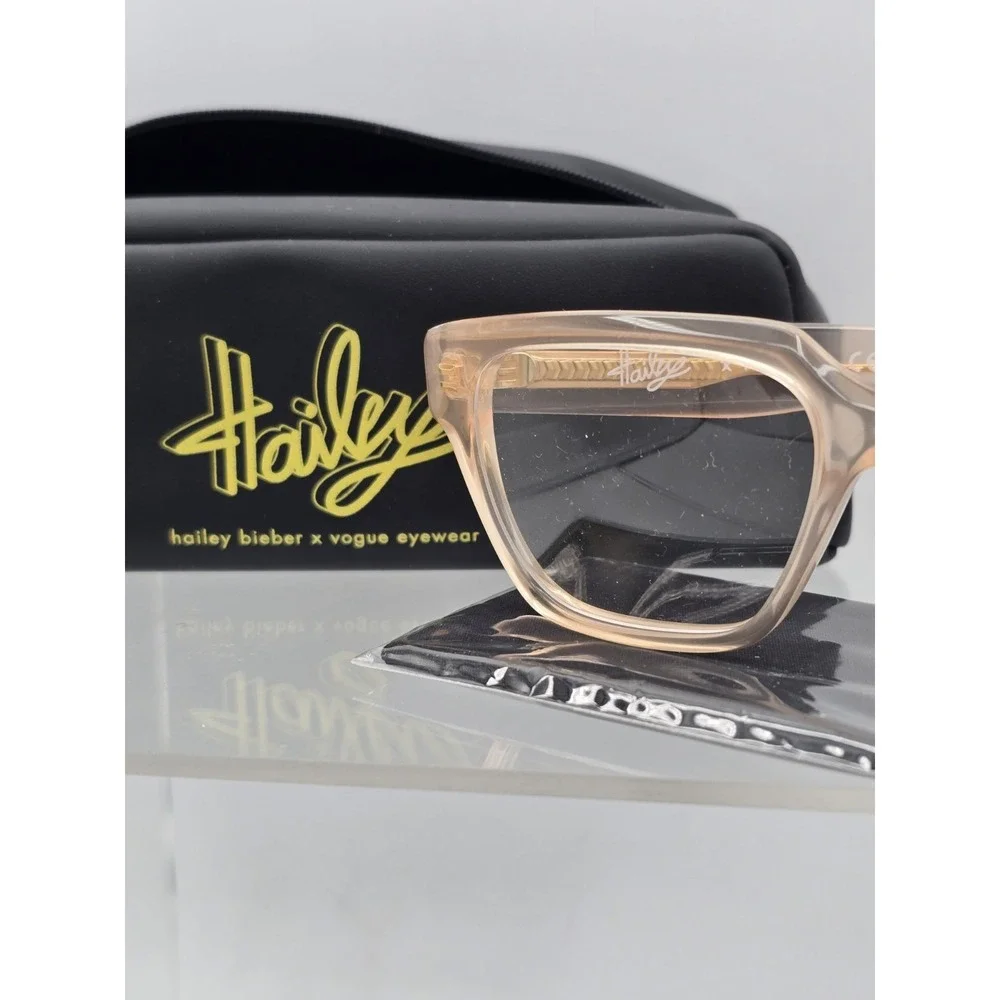 HAILEY X VOGUE VO 5511 3007 51 [] 17 140 Havana Peach Transparent Glasses Frames